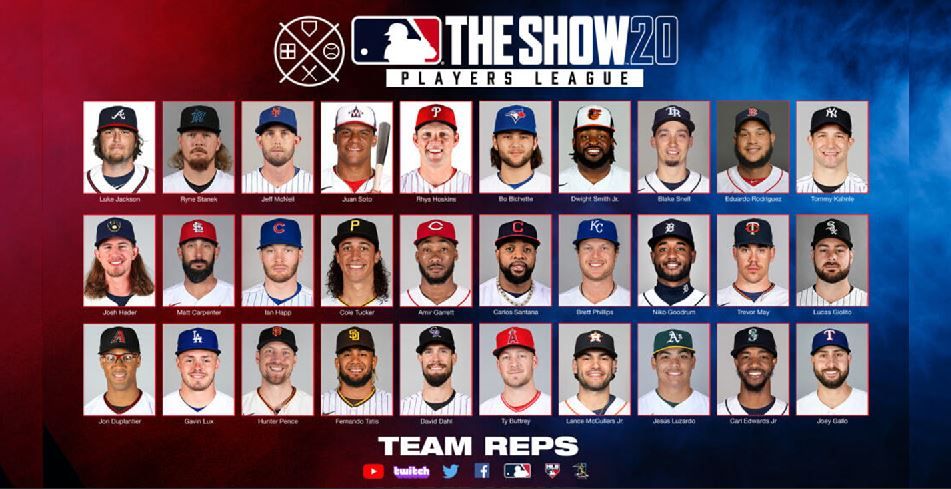 Major League Baseball (MLB) ประกาศอย่างเป็นทางการว่า ตัวแทนนักเบสบอลจาก 30 ทีม เตรียมลงแข่งเกม MLB The Show 20 แบบลีกออนไลน์ ภายใต้ชื่อ MLB The Show 20 Players League โดยผู้เล่นแต่ละคนจะพบกันหมด และใช้เวลาราว 3 สัปดาห์  การแข่งขันวันแรกจะเริ่มในวันที่ 30 เมษายน โดยผู้เล่นแต่ละคนจะสตรีมการแข่งขันผ่านทาง Twitch ของทีม ตั้งแต่เวลาสองทุ่มของทุกคืน ซึ่งเป็นช่วงไพรม์ไทม์สำหรับการสตรีมในประเทศสหรัฐอเมริกา ทุกวันจันทร์ พุธ และศุกร์ โดยรายได้ทั้งหมดจากการแข่งขัน จะนำไปบริจาคช่วยเหลือองค์กร Boys and Girls Club ในชุมชนของแต่ละทีม และผู้ชนะการแข่งขันจะได้รับเงินบริจาคเพิ่มอีก 25,000 เหรียญสหรัฐฯ (ประมาณ 820,000 บาท) อีกด้วย